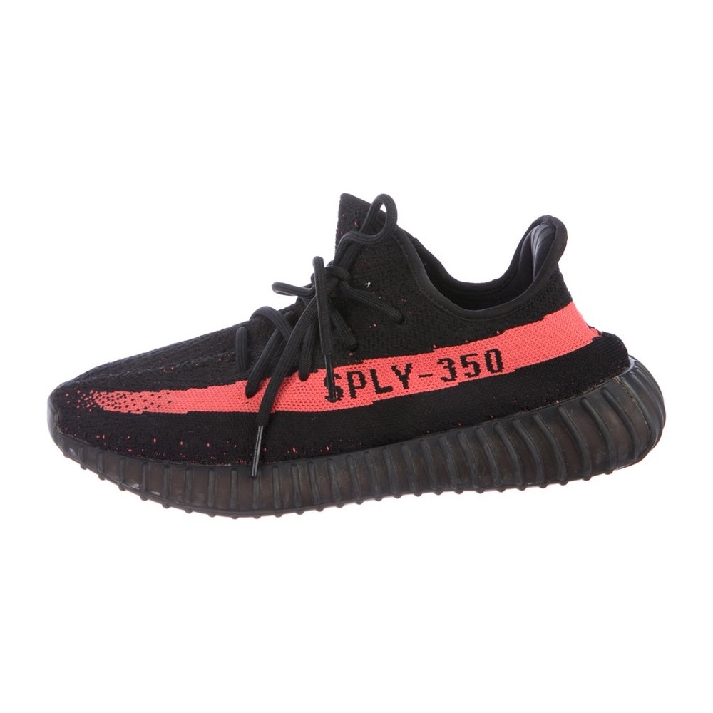 Yeezy x adidas Black Red Boost 350 V2 Sneakers 11